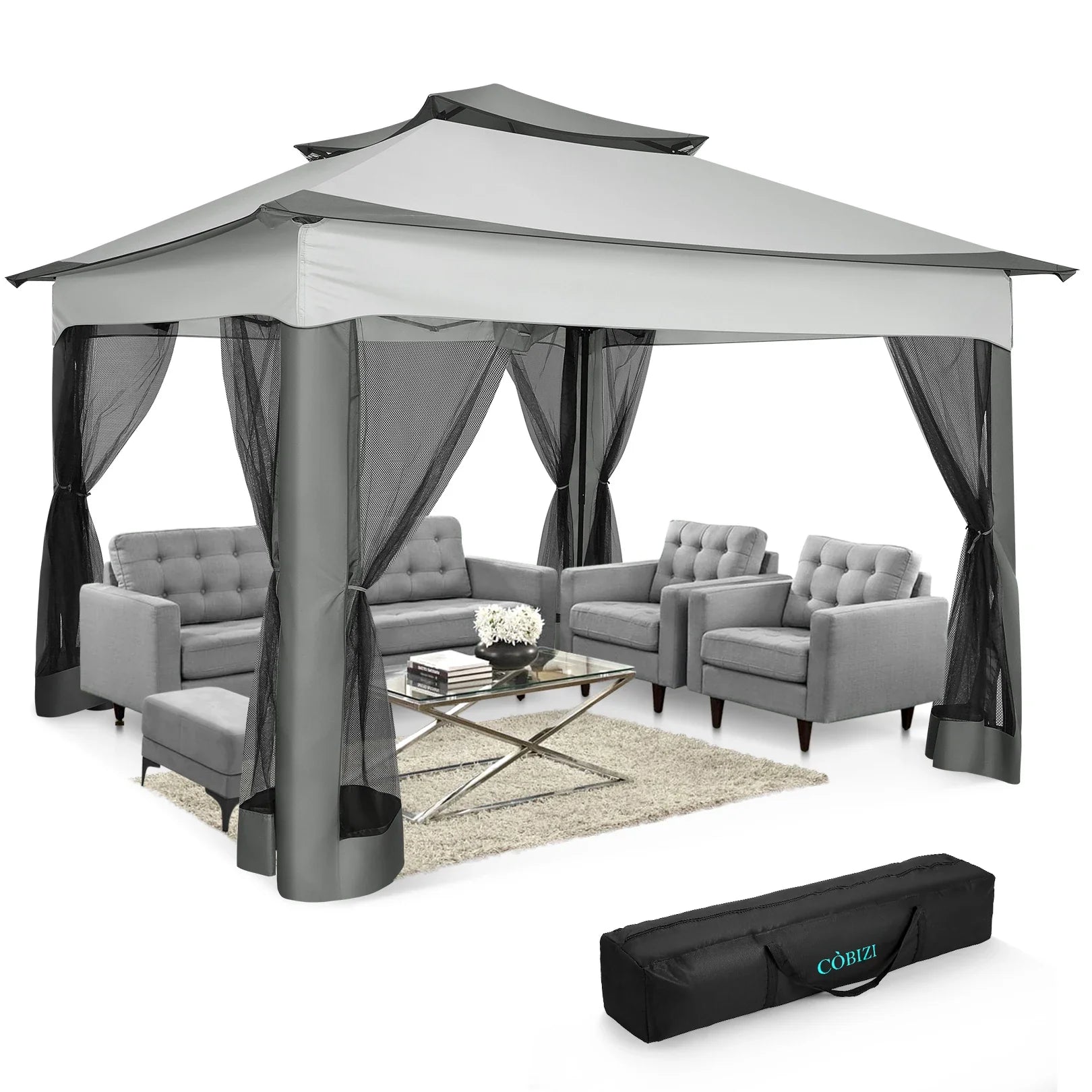 11x11ft Easy Pop-Up Gazebo